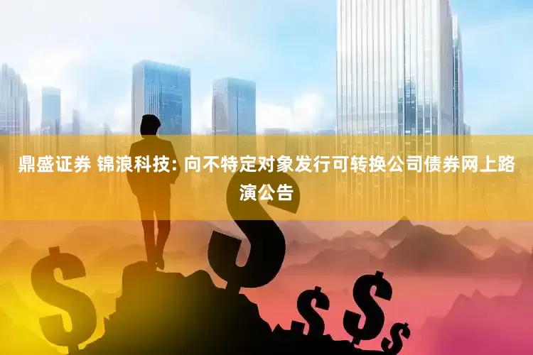 鼎盛证券 锦浪科技: 向不特定对象发行可转换公司债券网上路演公告