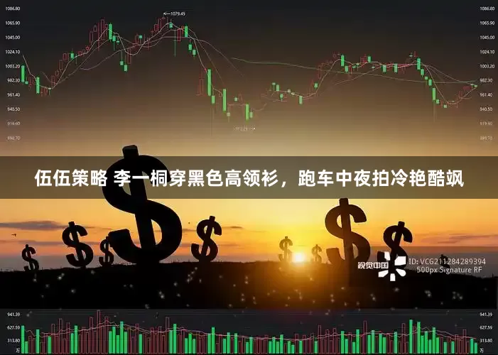 伍伍策略 李一桐穿黑色高领衫，跑车中夜拍冷艳酷飒